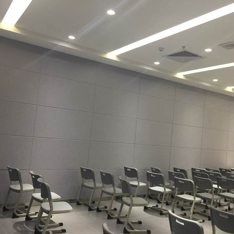 บอร์ดดูดซับเสียงเส้นใยโพลีเอสเตอร์ร่องทนไฟสำหรับการรักษาเสียงในโรงภาพยนตร์/KTV