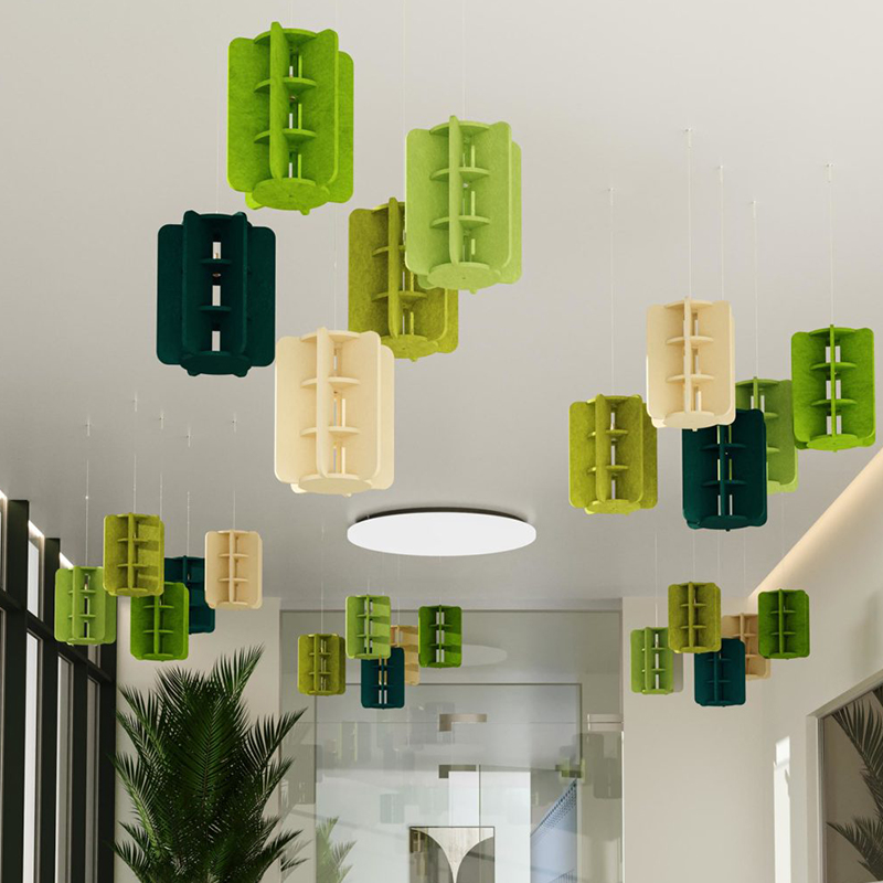 แผงอะคูสติกดีไซน์ทันสมัยช่วยกั้นเสียงแบบแถบใยโพลีเอสเตอร์ดูดซับเสียงและเป็นมิตรกับสิ่งแวดล้อมสำหรับใช้ในโรงยิม แผงอะคูสติกดีไซน์ทันสมัยช่วยกั้นเสียงแบบแถบใยโพลีเอสเตอร์ดูดซับเสียงและเป็นมิตรกับสิ่งแวดล้อมสำหรับใช้ในโรงยิม