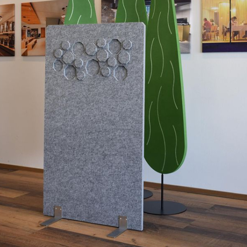 แผงอคูสติกที่เป็นมิตรกับสิ่งแวดล้อมสำหรับพาร์ทิชันสำนักงานฉากกั้นห้องผ้าห่อการออกแบบตกแต่งภายในเชิงพาณิชย์