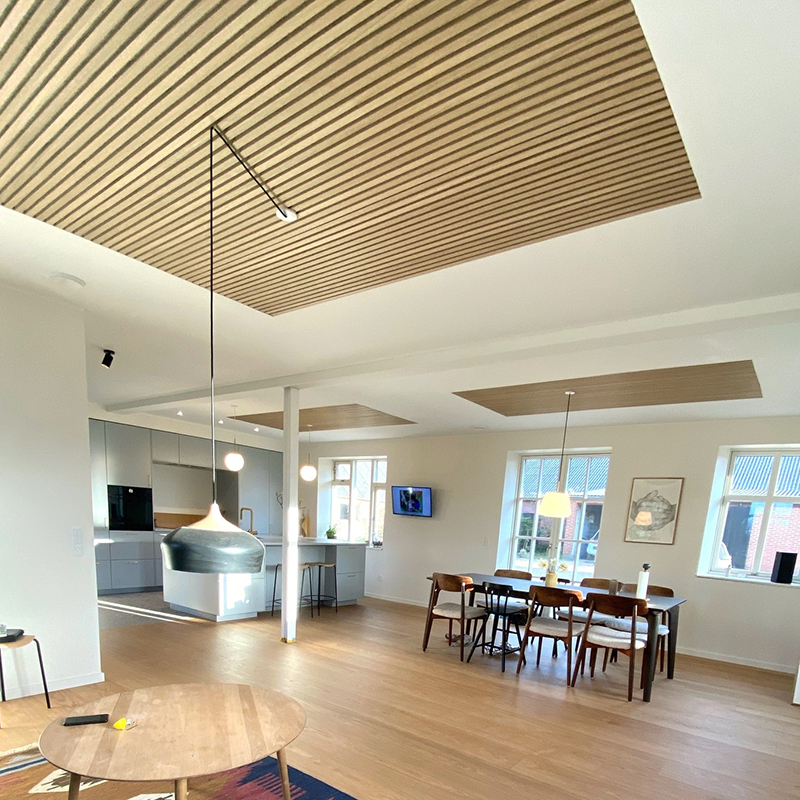 Akupanel Design ไม้อะคูสติกผนังแผง 3D รุ่น Soundproof แผ่นไม้สำหรับ Home Hotel โรงเรียน Cinema โรงพยาบาลใช้