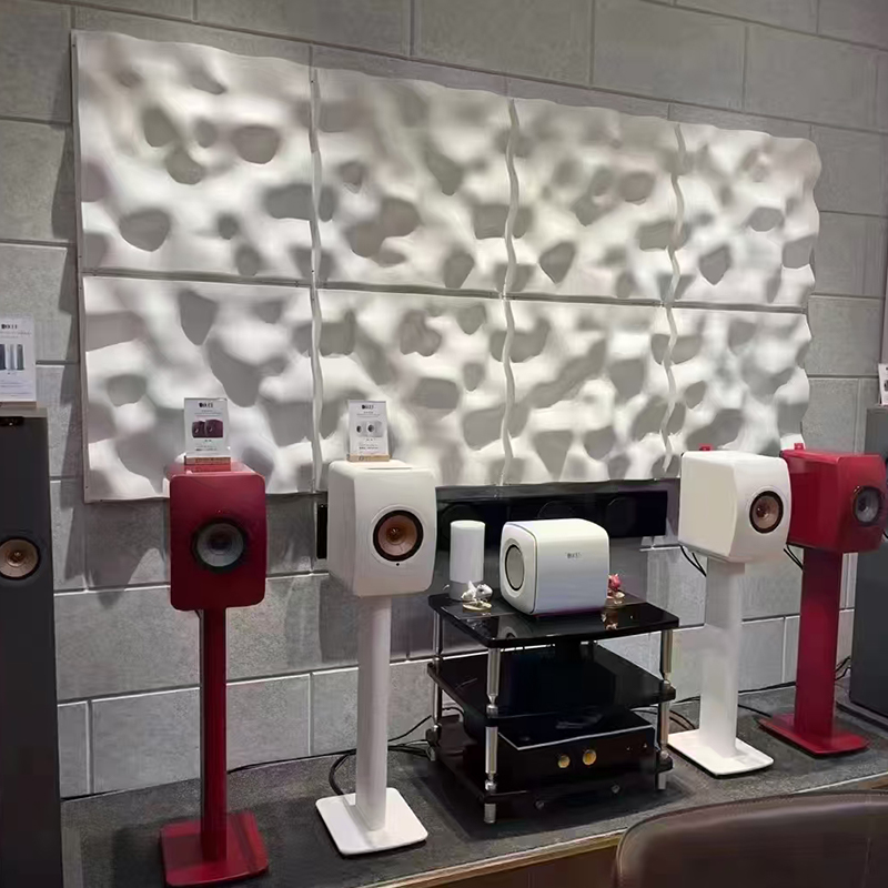 แผงกระจายเสียงอะคูสติกที่มีสีสัน 3 มิติที่ทันสมัย การออกแบบผนังเพดานตกแต่งสำหรับการใช้งานในห้องโถงมีการออกแบบกราฟิก แผงกระจายเสียงอะคูสติกที่มีสีสัน 3 มิติที่ทันสมัย การออกแบบผนังเพดานตกแต่งสำหรับการใช้งานในห้องโถงมีการออกแบบกราฟิก